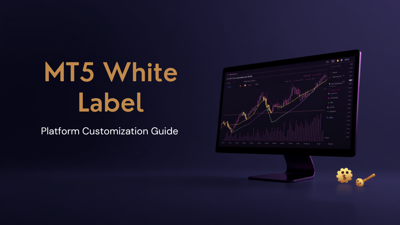 MT5 White Label trading dashboard showing platform customization options